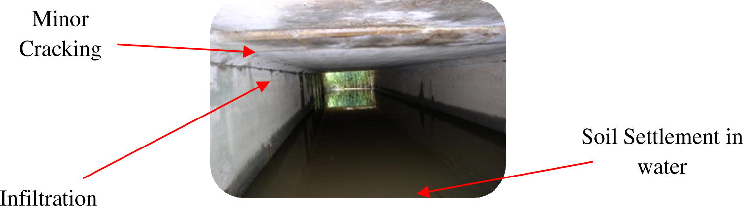 Condition of culvert 31000131B04.