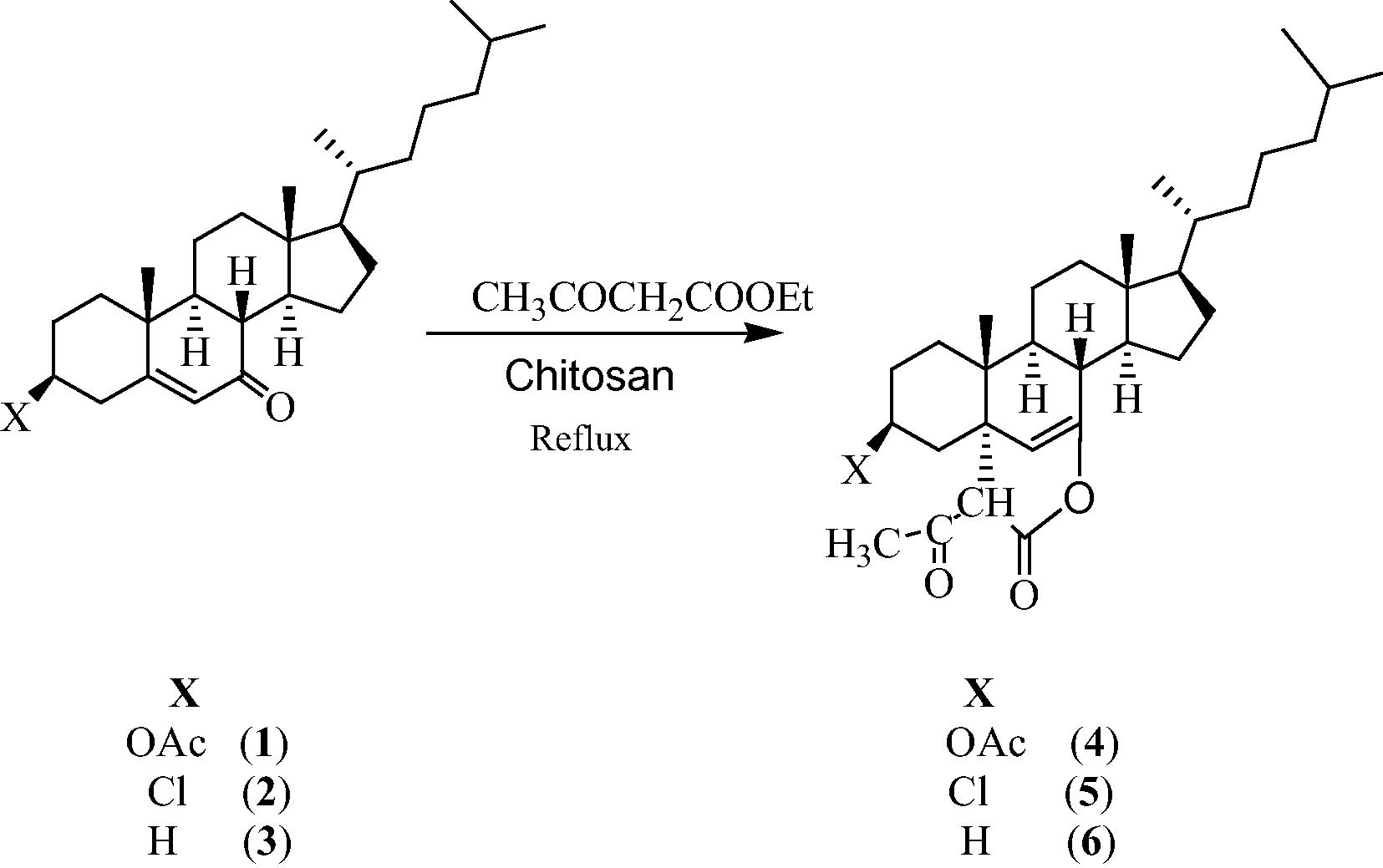 Showing the formation of steroidal 2H-pyrans 4–6.