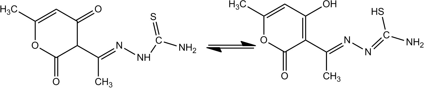 Keto/enol and thione/thiol tautomerism in dha-tscH2.