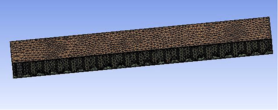 Meshing geometric model.