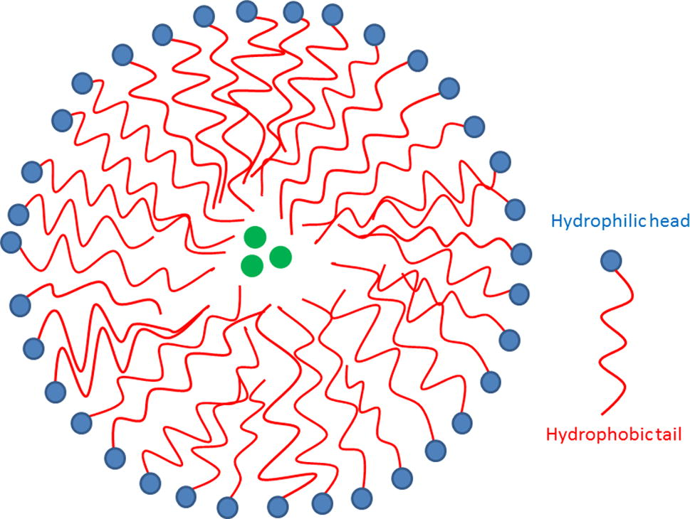 Scheme of drug loaded micelle.