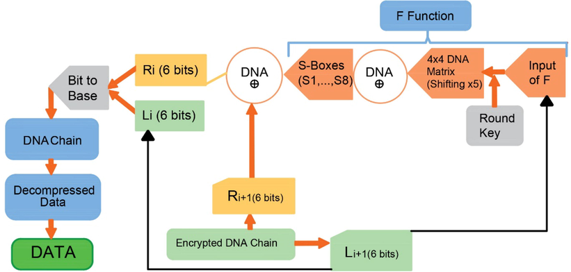 Flowchart of the decryption process.