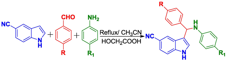 Synthesis of 3-alkylindole derivatives.