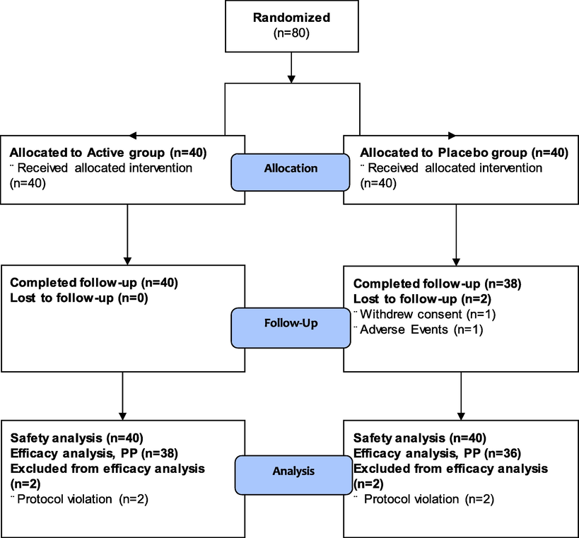 Clinical trial flowchart.