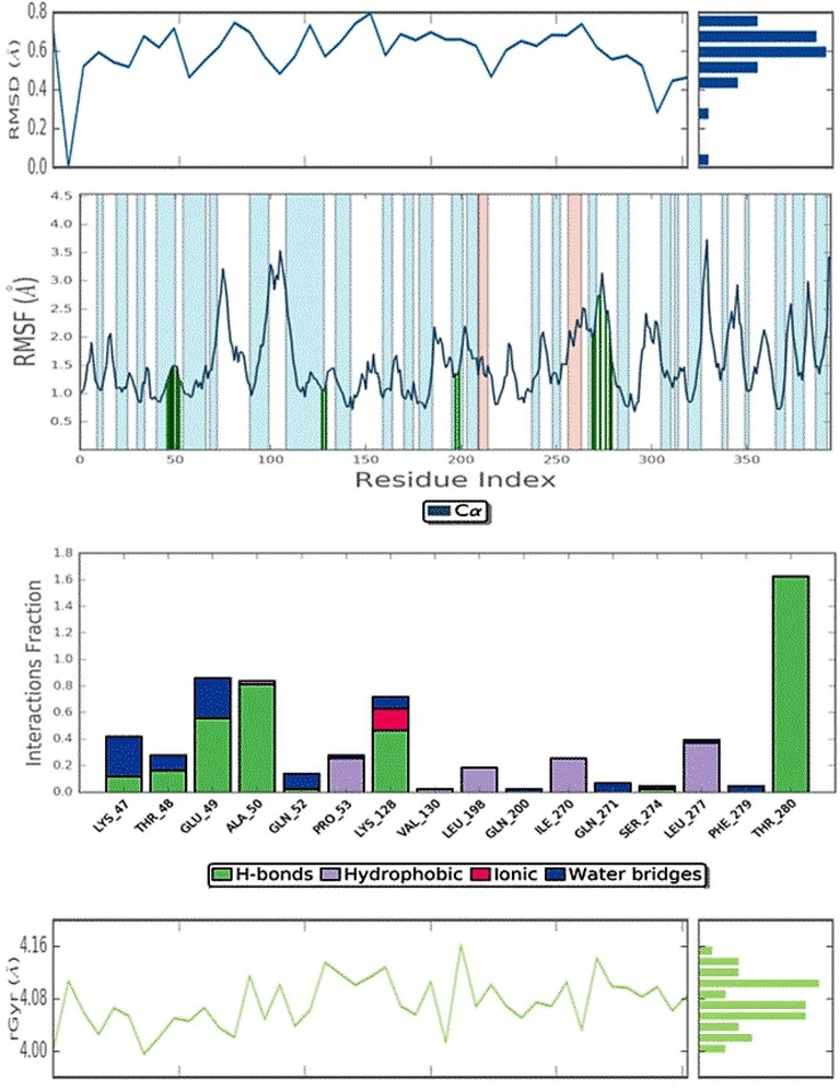 Molecular dynamic simulation of Dengue virus 1OKE complexed with malacitanolide.