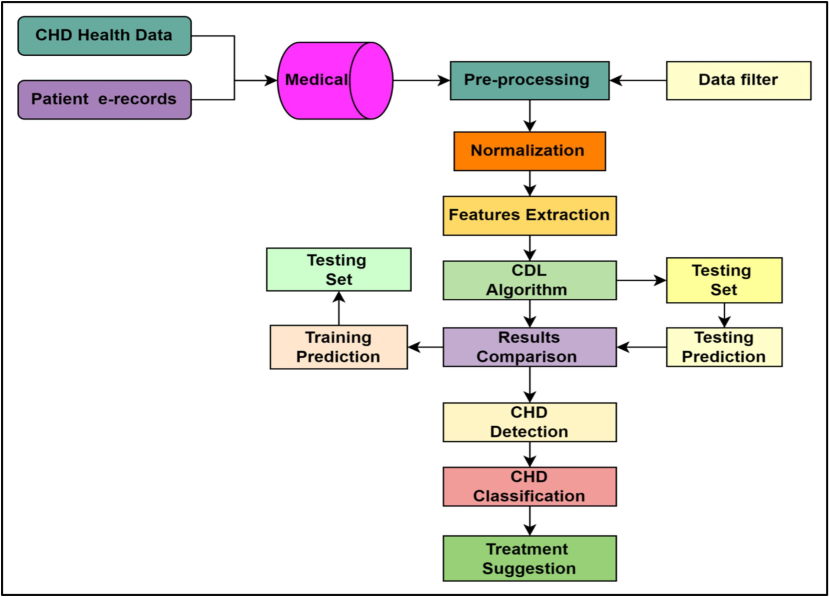 Flowchart showing the proposed design of the model.