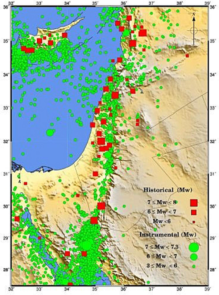 The complied earthquake catalogue for the Gulf of Aqaba and its surroundings.