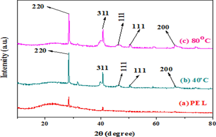 XRD pattern of Au NPs.