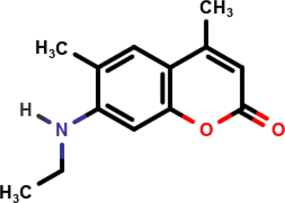 molecular structure of the C450 dye.