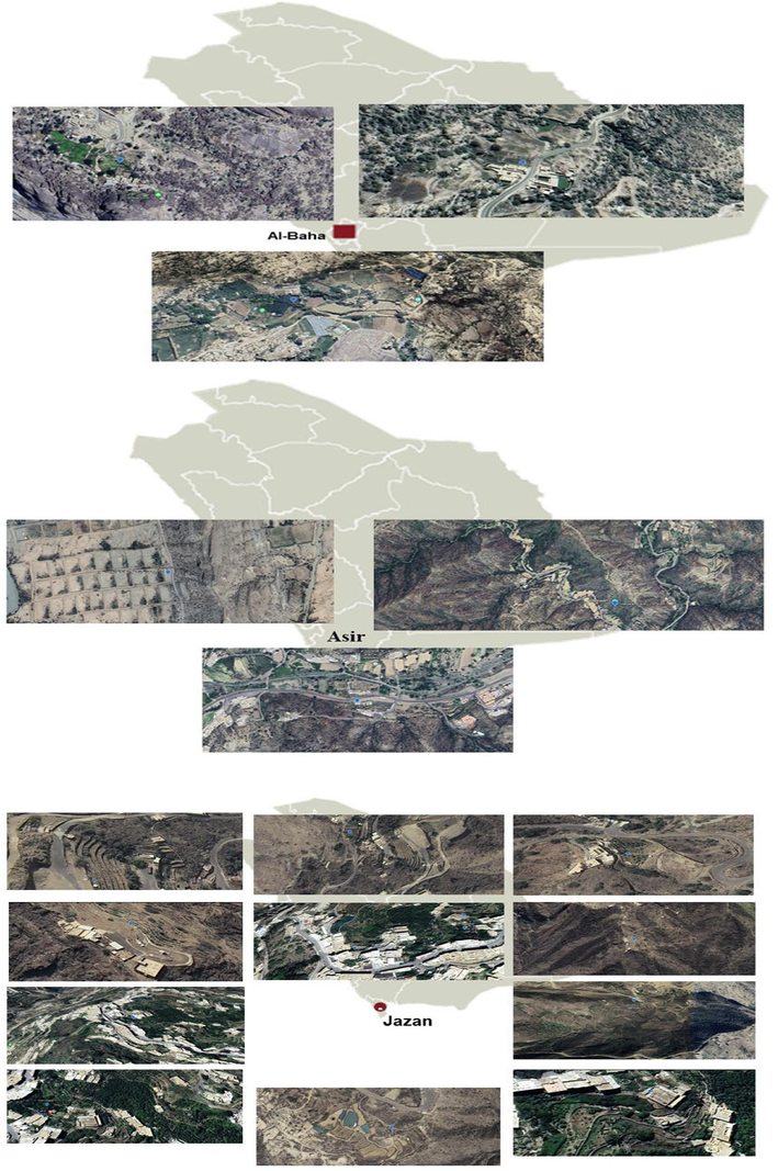 Geographical map of sample collection sites.