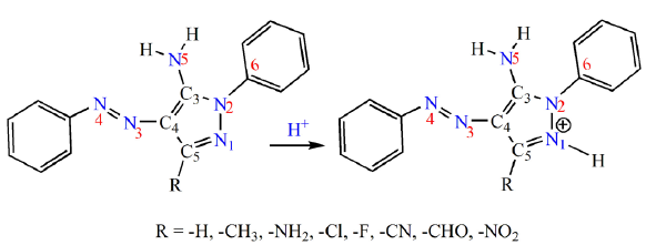 Schematic representation of the studied PDPA molecule and its derivatives. PDPA: Poly (2,5-dialkyl-phenylene) amine.